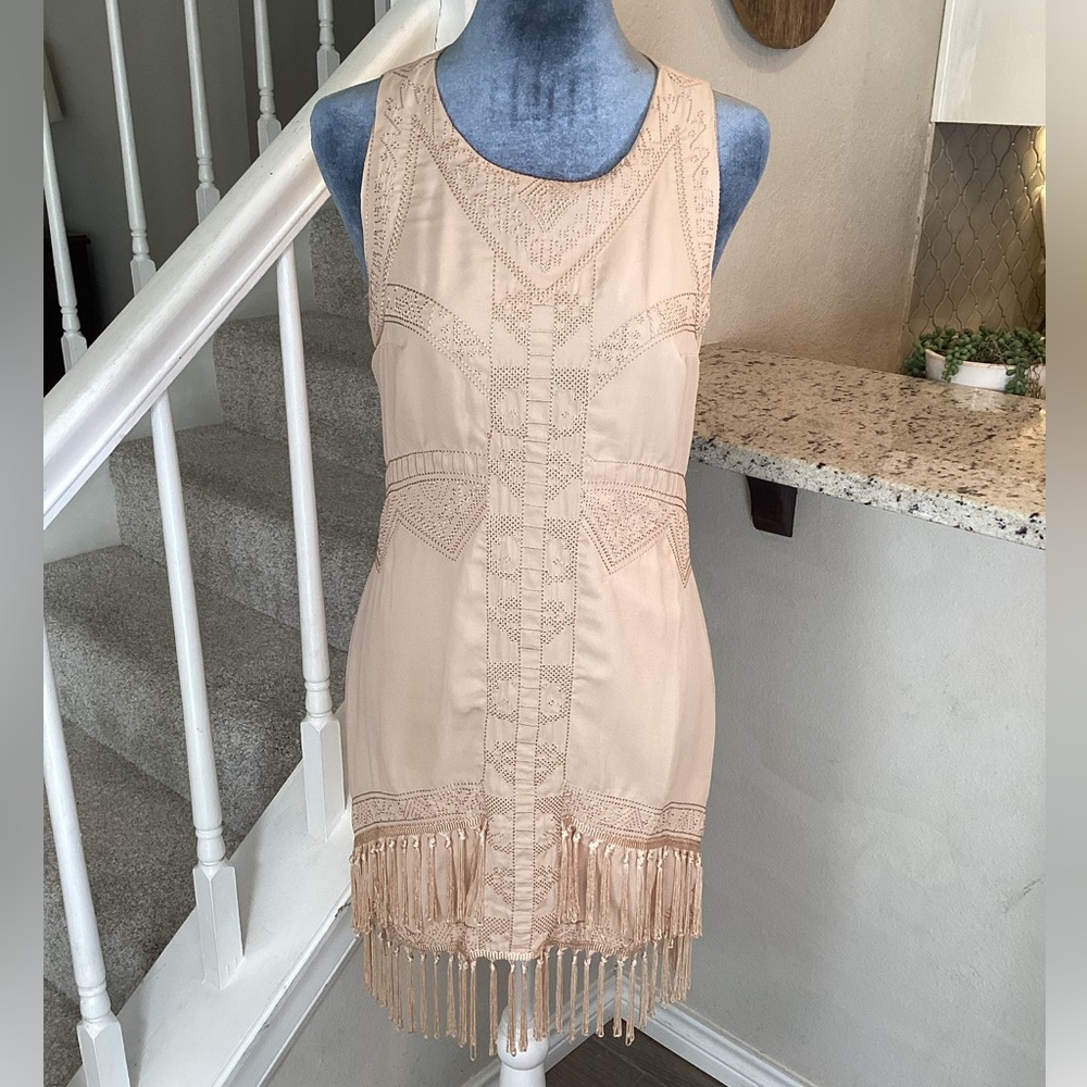 Umgee Fringe Dress Size S